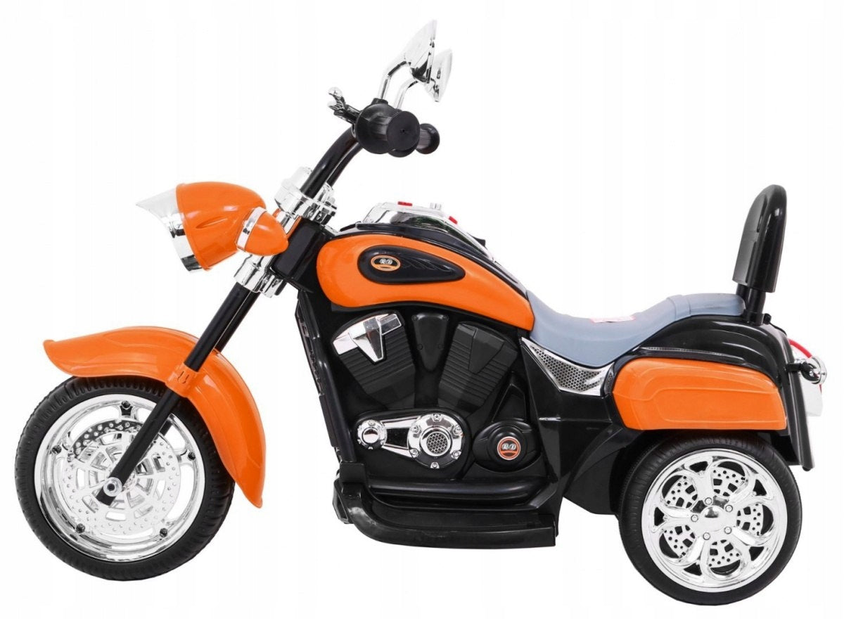 Motorcycle Chopper NightBike orange 6V LED audio 30kg Brand Ramiz