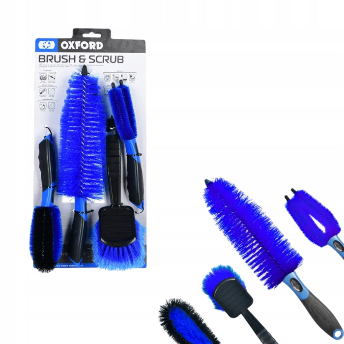 Motorcycle Cleaning Brush Set OXFORD Brush & Scrub Set