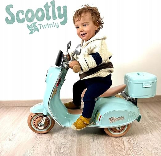 Motorcycle Electric Scooter for Kids Twinly Remote Control Bluetooth LED 3+ Maximum speed 5 km/h