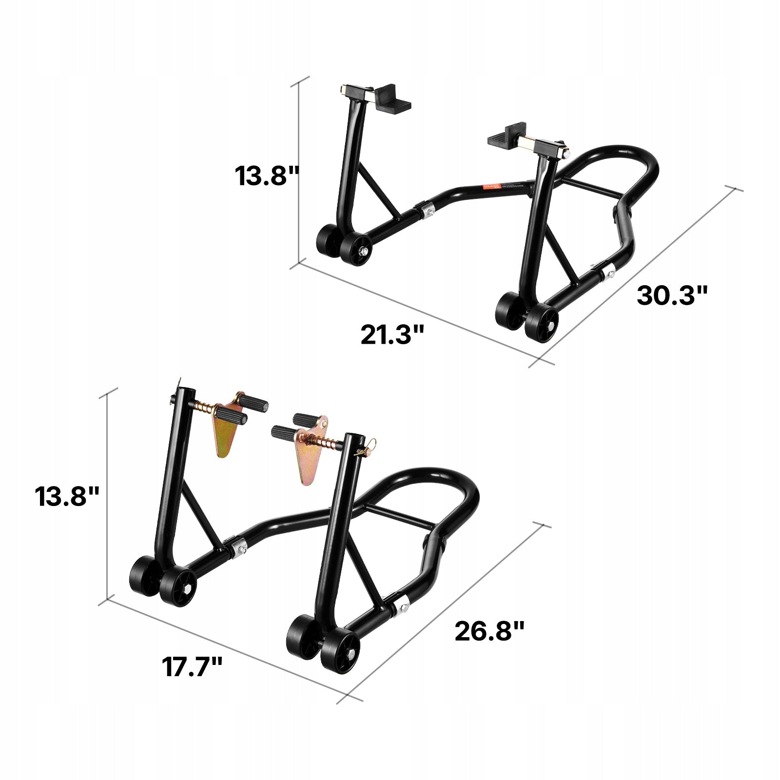 Motorcycle Front & Rear Stand Lift 1100 lbs Spoolift Paddock Swingarm Arm Lifting capacity 500 kg