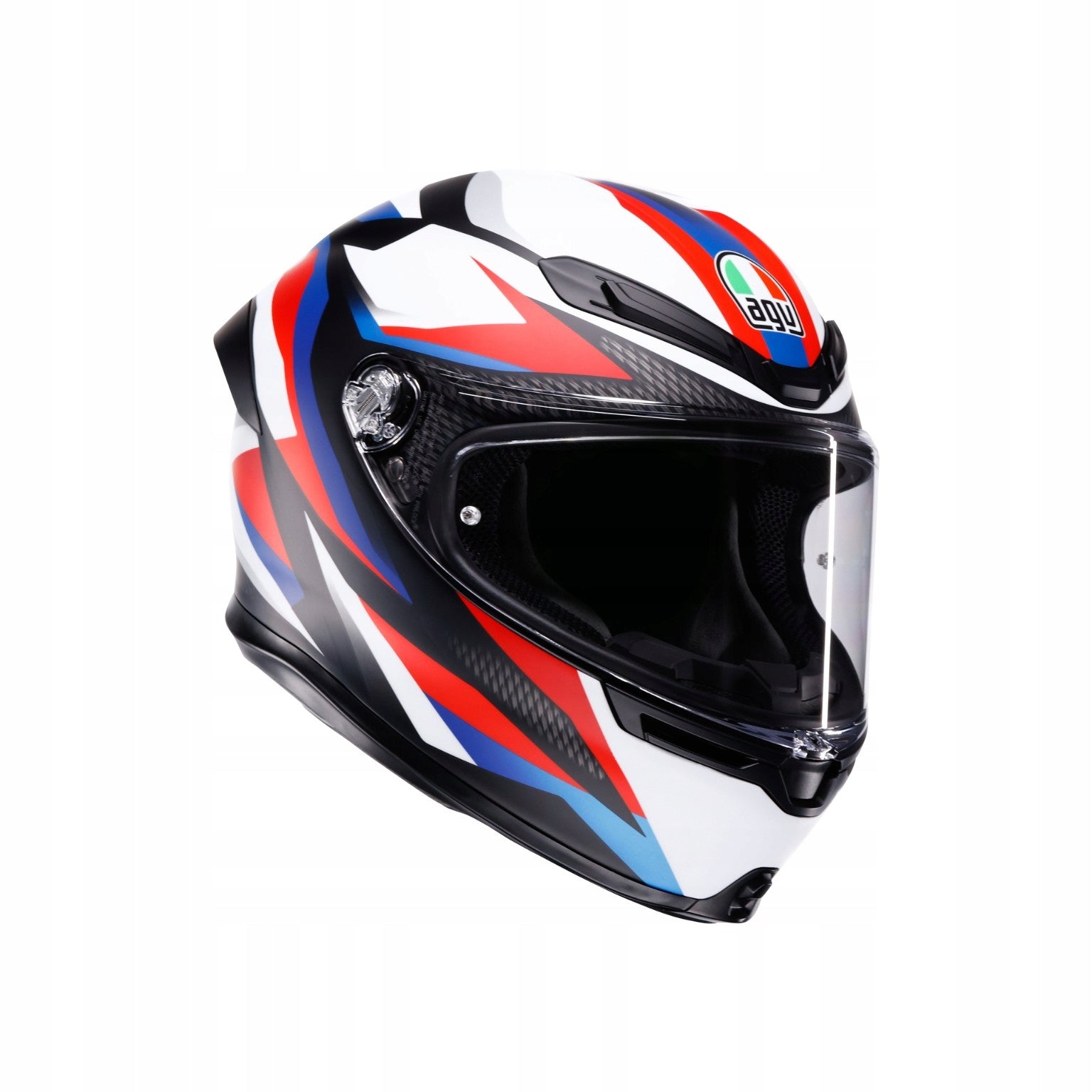 Motorcycle Helmet AGV K6 S Timewarp Black/Red/Blue Mat S