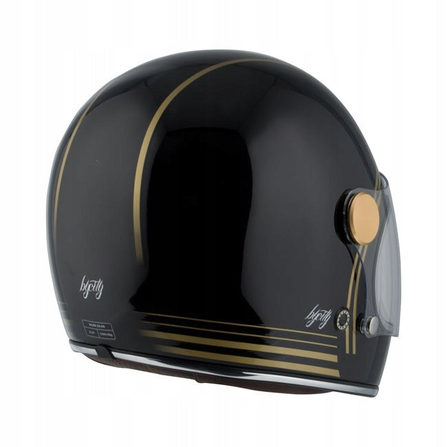 Motorcycle Helmet By City Roadster Gold Black Chopper 'L' Manufacturer no brand