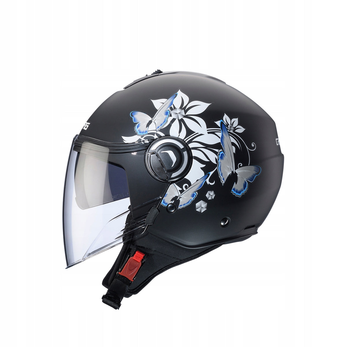 Motorcycle Helmet Caberg Riviera V4 X Mia Black Mat/White/Grey XS Manufacturer Caberg