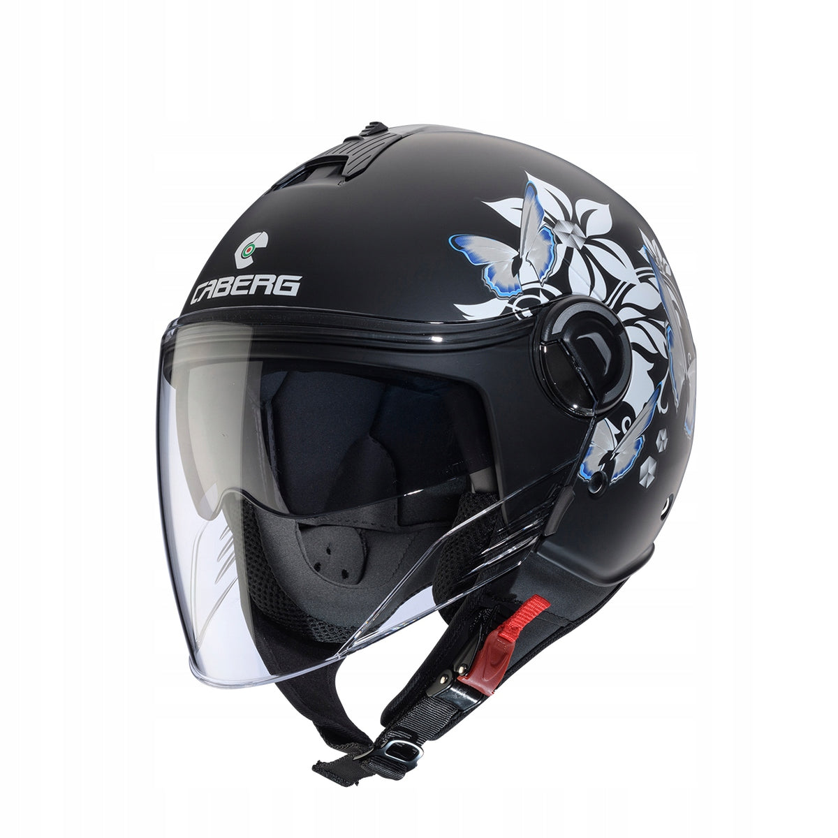 Motorcycle Helmet Caberg Riviera V4 X Mia Black Mat/White/Grey XS Packaging status original