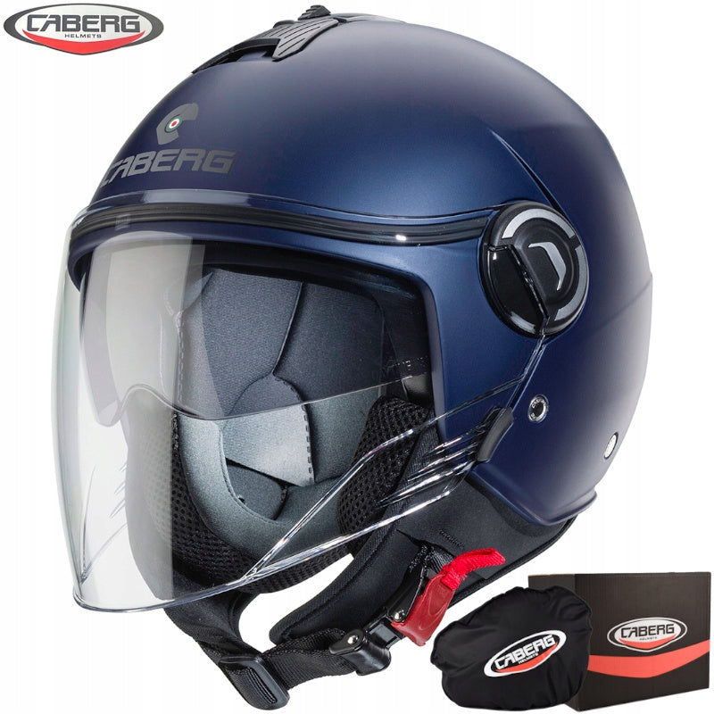 Motorcycle Helmet Caberg Riviera V4 X Solid Blue Mat Yamaha Size S