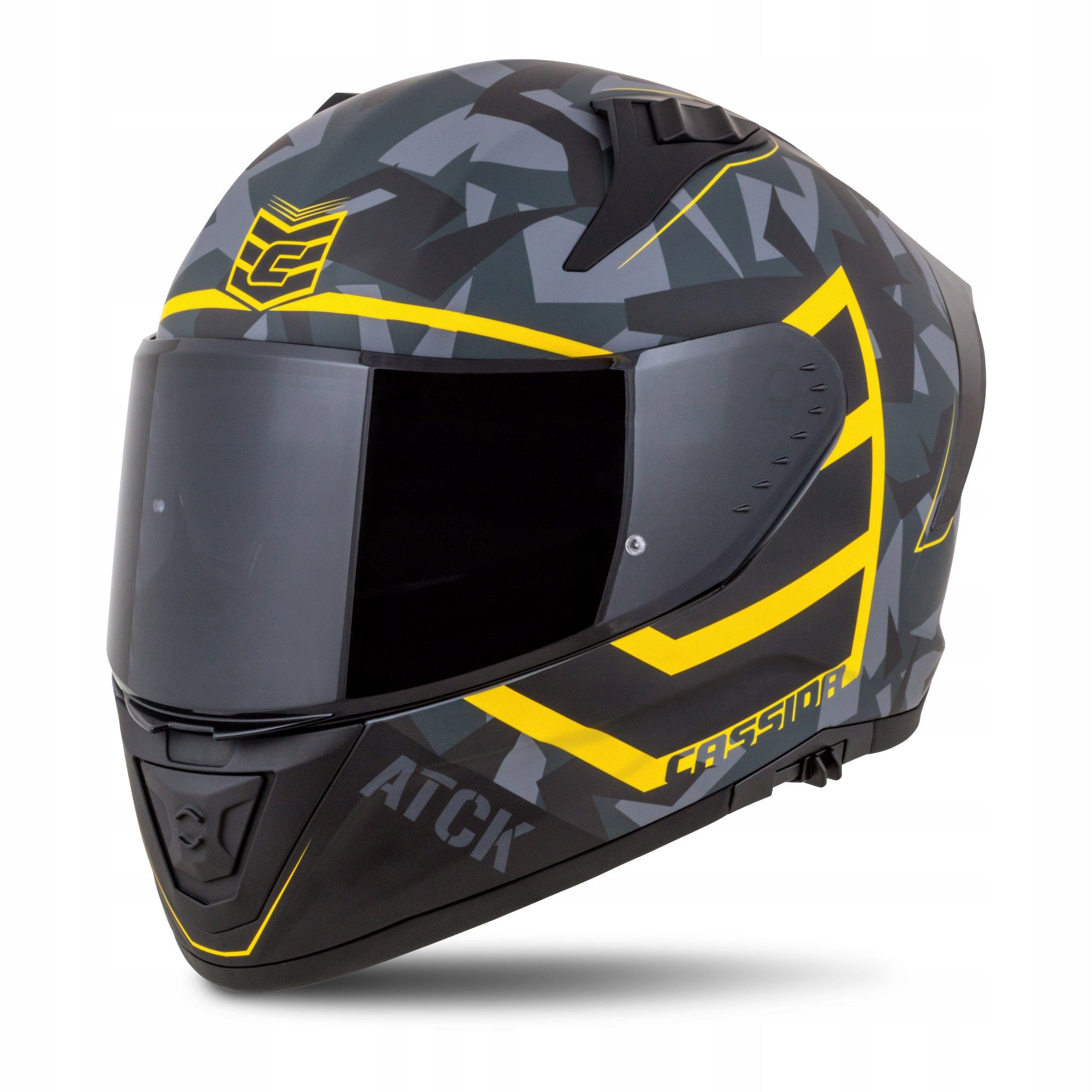 Motorcycle Helmet Cassida Aero ATCK Spoiler 2 glass pinlock system