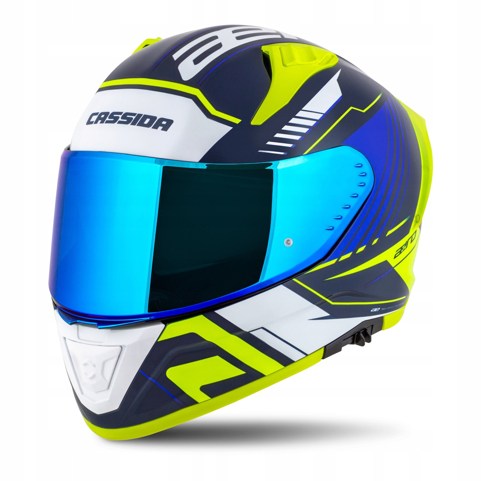 Motorcycle Helmet Cassida Aero Aerodynamic Spoiler 2 Window Pinlock System