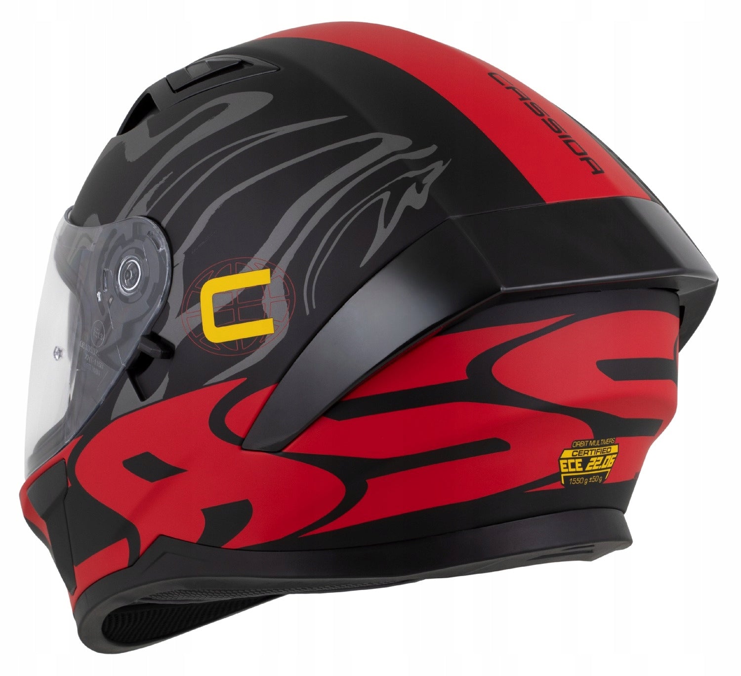 Motorcycle Helmet Cassida Orbit XS Mat Red Under Glasses Intercom and Pinlock 70 EAN (GTIN) 5905137239154