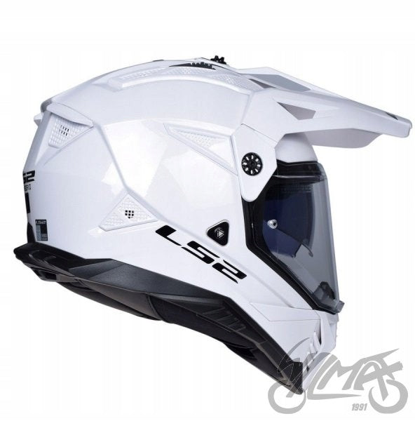 Motorcycle Helmet Dual LS2 MX702 Pioneer II White Size XL Manufacturer LS2