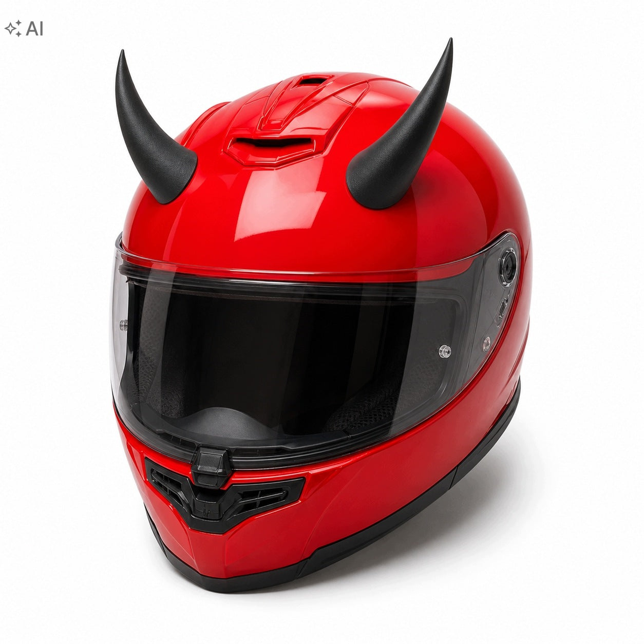 Motorcycle Helmet Horns Devil Sticky 3M Black 2 Pieces Manufacturer's catalog number Rogi do Kasku Czarny 2x