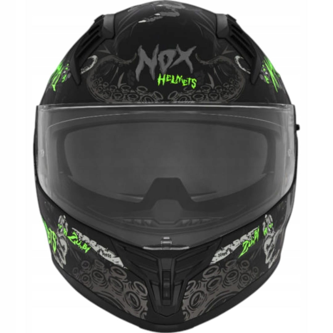 Motorcycle Helmet Integral NOX Blenda N401 - 2XL Visor Features enhanced scratch resistance integrated sun visor