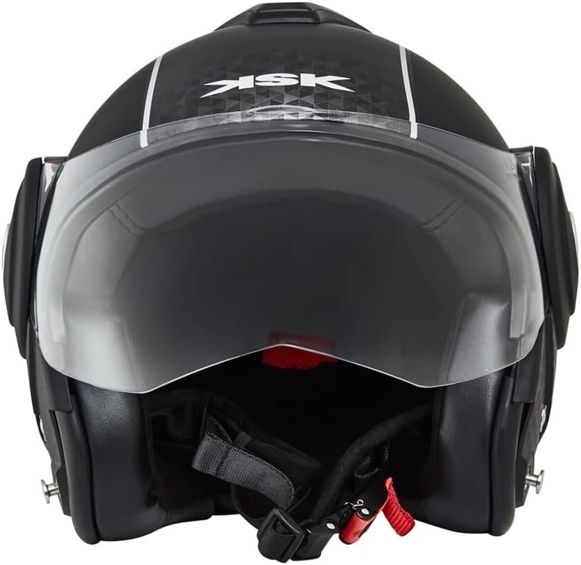 Motorcycle Helmet Jaw Modular KSK Vision 180° ECE Black Gloss Suede Manufacturer's catalog number 3509031020225