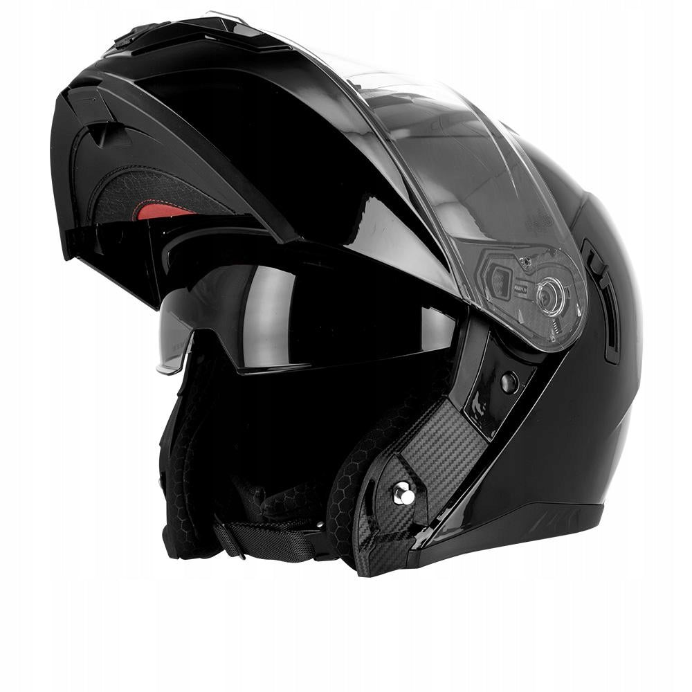 Motorcycle Helmet Jaw OSONE Dualist blend under intercom Black 2XL