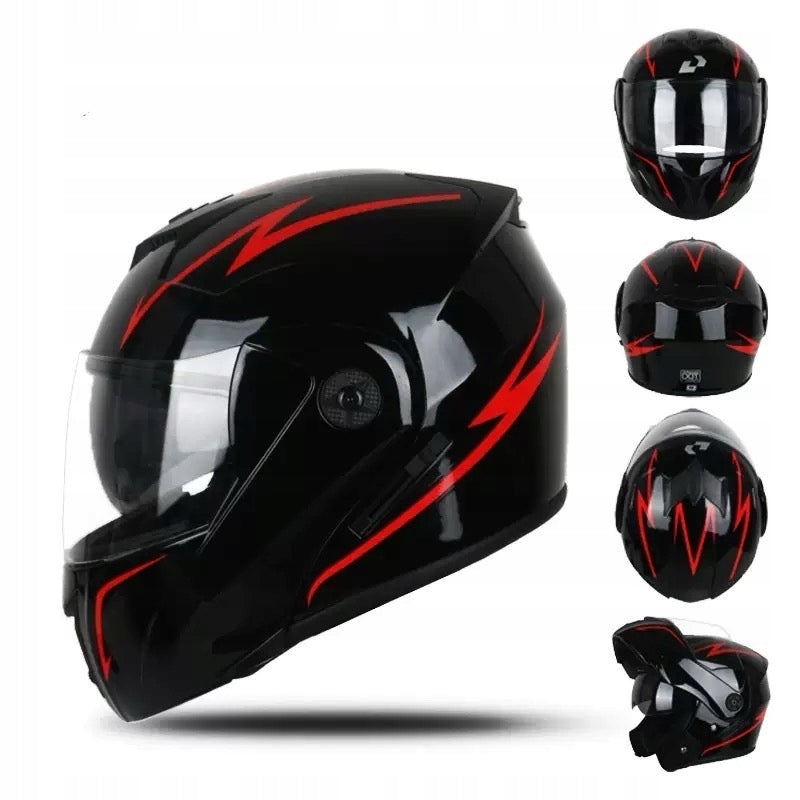 Motorcycle Helmet Jaw RYDZCLH Modular Blenda DOT ECE Black Mat L