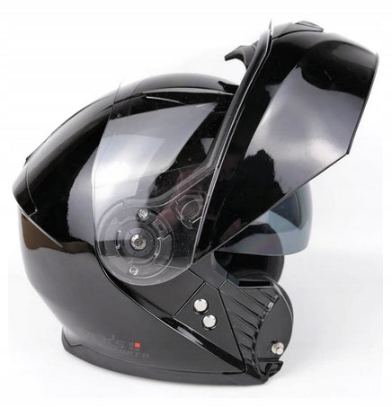 Motorcycle Helmet Jaw Speeds Comfort II Black Glossy L 1650g 59-60
