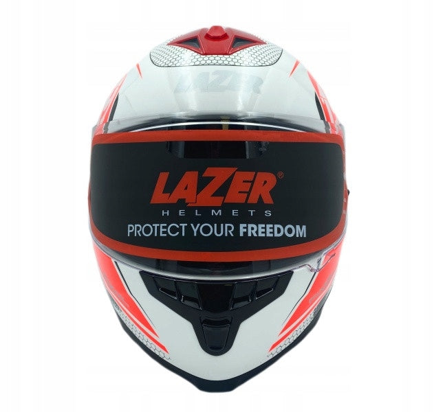 Motorcycle Helmet LAZER VERTIGO EVO Pixel Light (col. White - Red) XS Packaging status original
