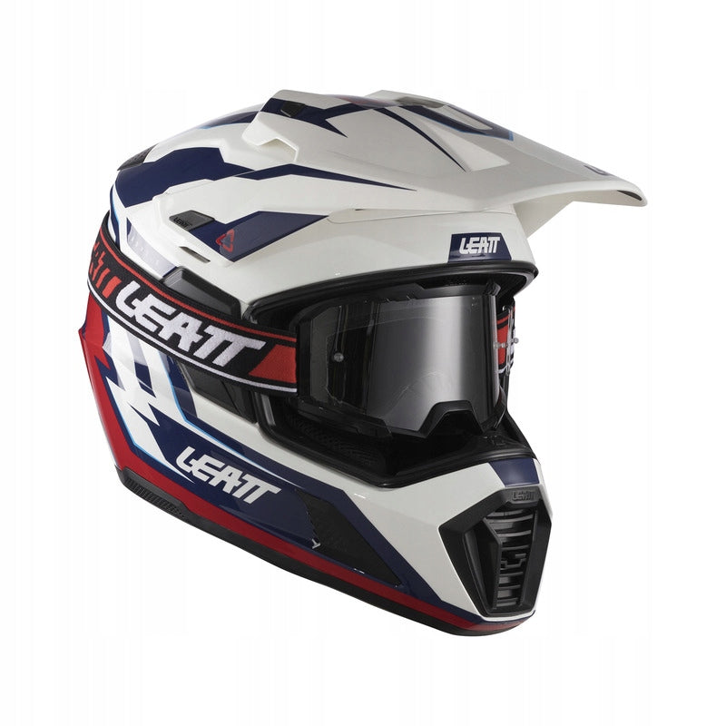 Motorcycle Helmet LEATT Kit ADV 7.5 Royal Blue Red r. M
