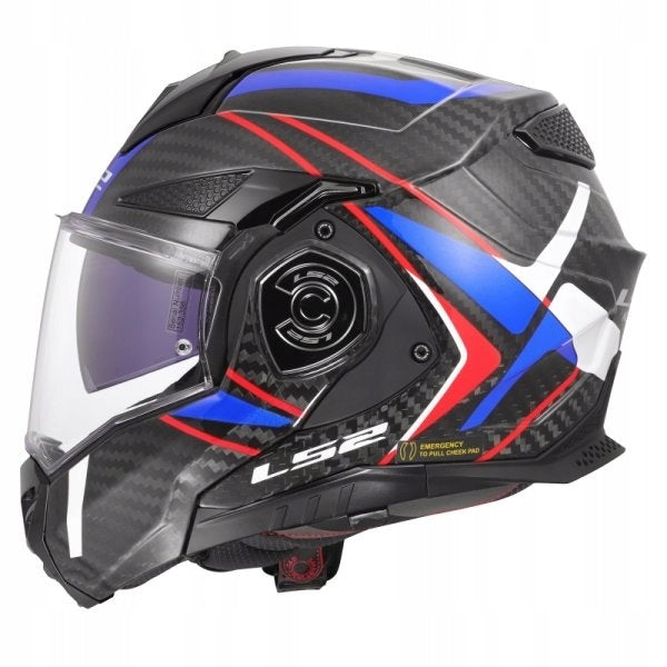 Motorcycle Helmet LS2 | ADVANT X C FUTURE II BLUE | Jaw Helmet | FF901 Manufacturer LS2