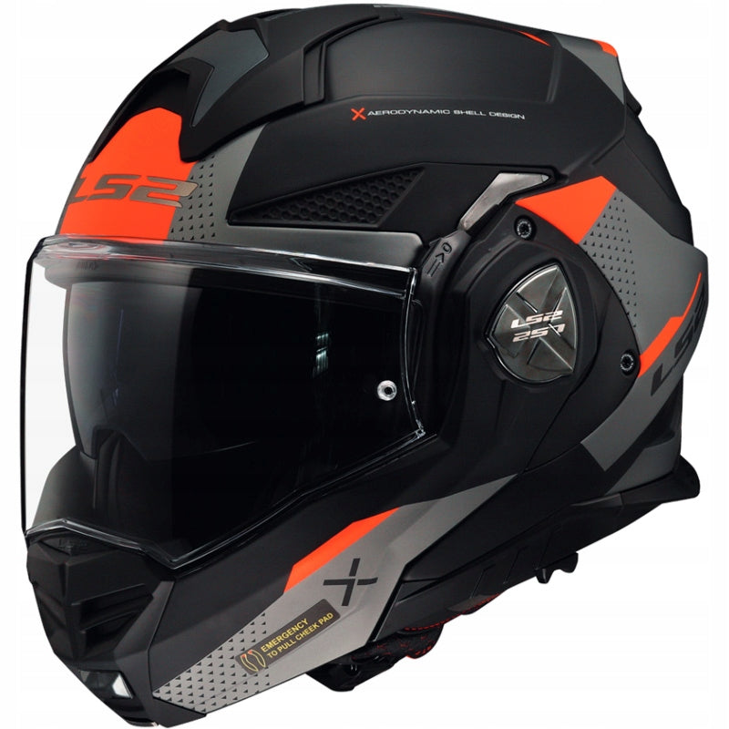 Motorcycle Helmet LS2 | ADVANT X Oblivion Matt | Quad Jaw Helmet | FF901