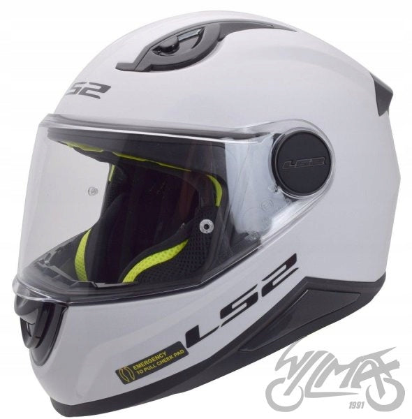 Motorcycle Helmet LS2 FF812 KID SOLID WHITE M