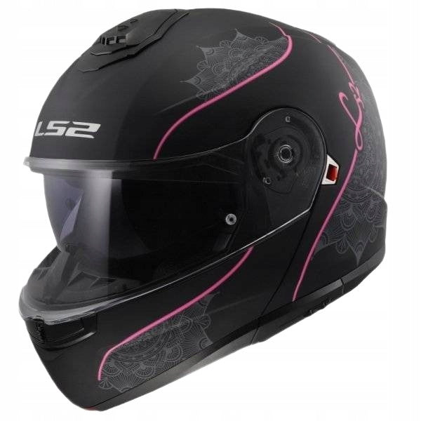 Motorcycle Helmet LS2 FF908 STROBE II LUX M.BLACK PINK-06 S