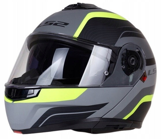 Motorcycle Helmet LS2 FF908 STROBE II MONZA Jaw Fluo Size XL