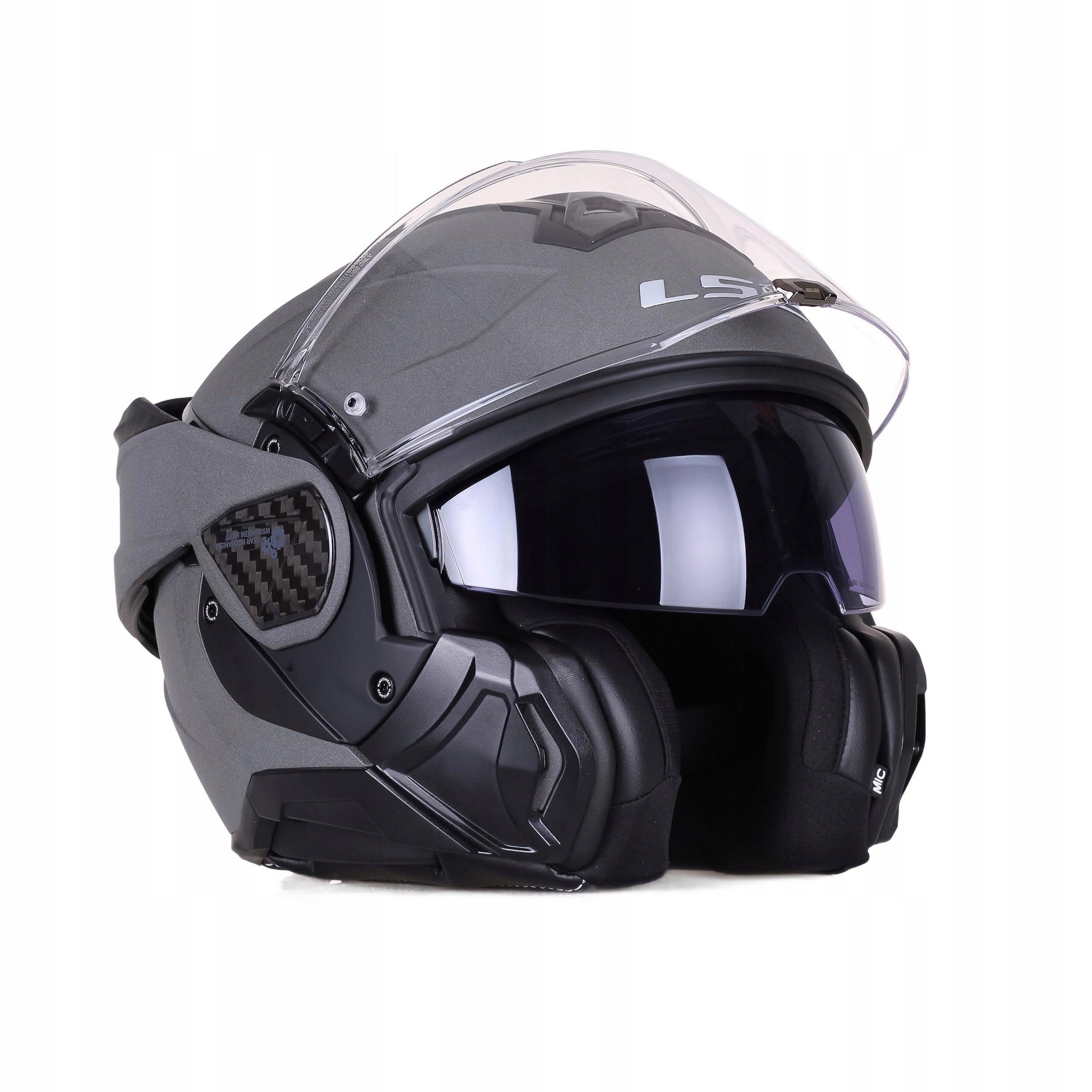 Motorcycle Helmet LS2 FF910 ADVANT II CONCRETE Jaw + Pinlock Roz 2XL