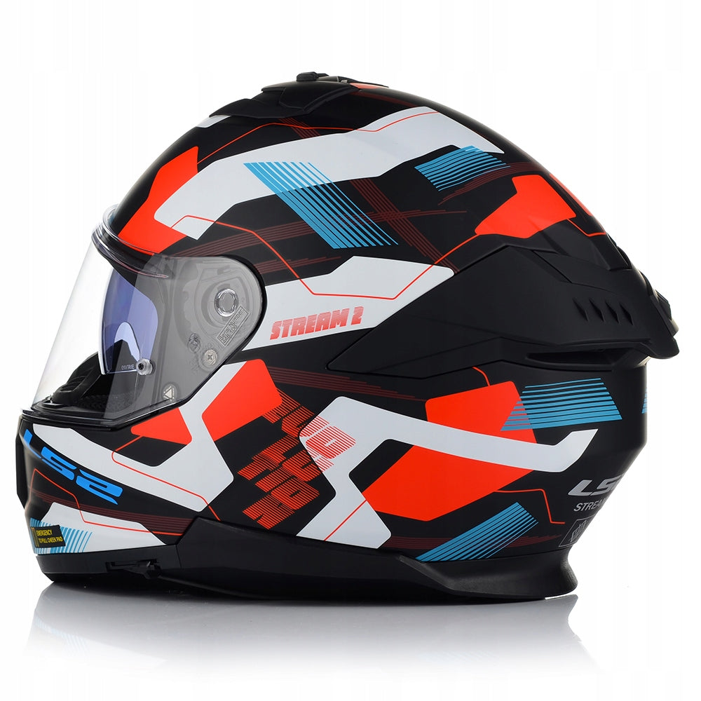Motorcycle Helmet LS2 Helmet LS2 FF808 STREAM II MIKA White Blue RED- M Manufacturer's catalog number 1ST-Y20MAX+AK1680838013