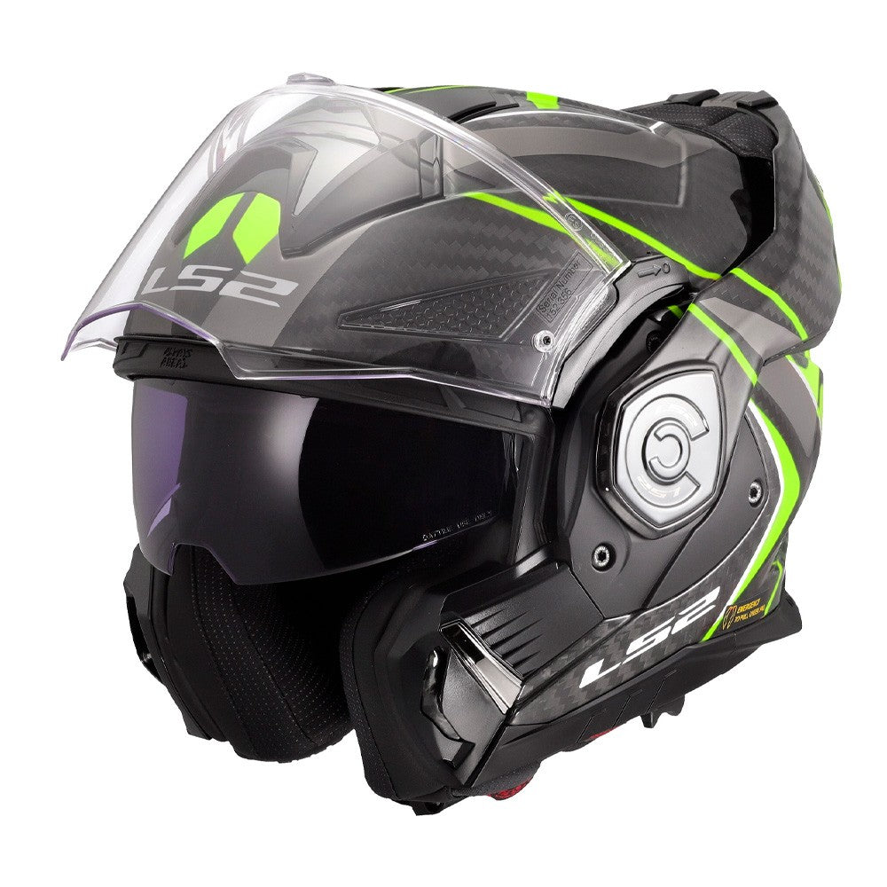 Motorcycle Helmet LS2 Jaw | ADVANT X C FUTURE II H-V Yellow | FF901 Manufacturer's catalog number AK5690156548