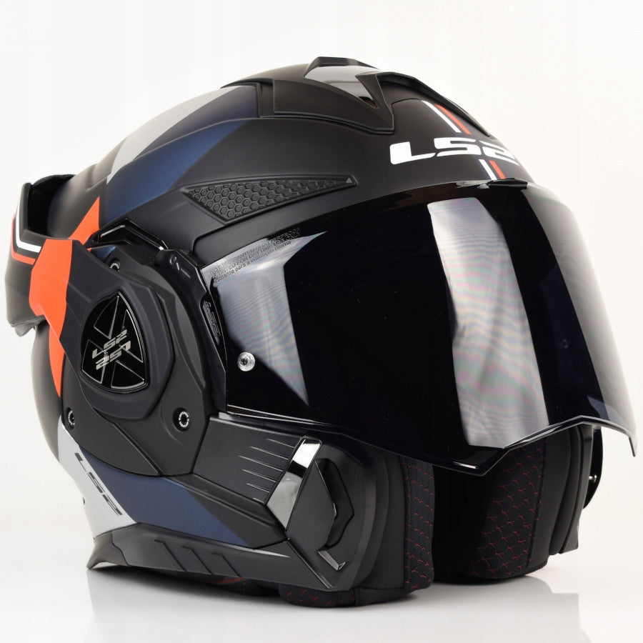 Motorcycle Helmet LS2 Jaw | ADVANT X Ultra Matt Blue Red | FF901 Packaging status original