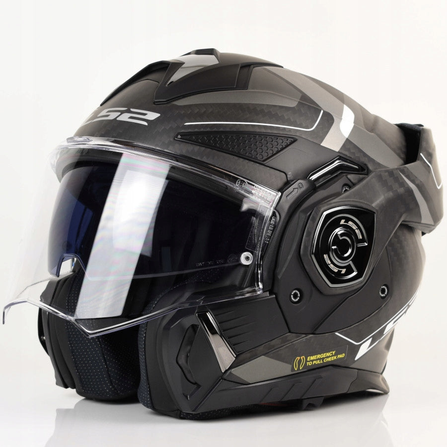 Motorcycle Helmet LS2 Jaw | Advant X C Horizon Matt Sil.Gr | FF901 Packaging status original