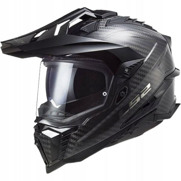 Motorcycle Helmet LS2 MX701 C EXPLORER SOLID CARBON-06 L