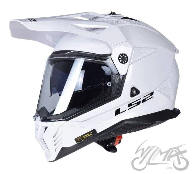 Motorcycle Helmet LS2 MX702 PIONEER II WHITE -06 XS