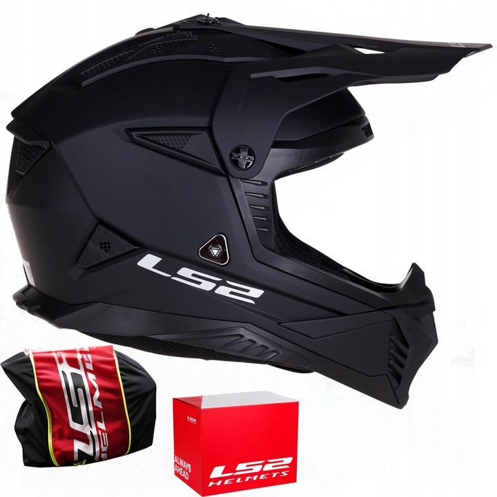Motorcycle Helmet LS2 MX708 FAST II black mat ATV QUAD CROSS ENDURO