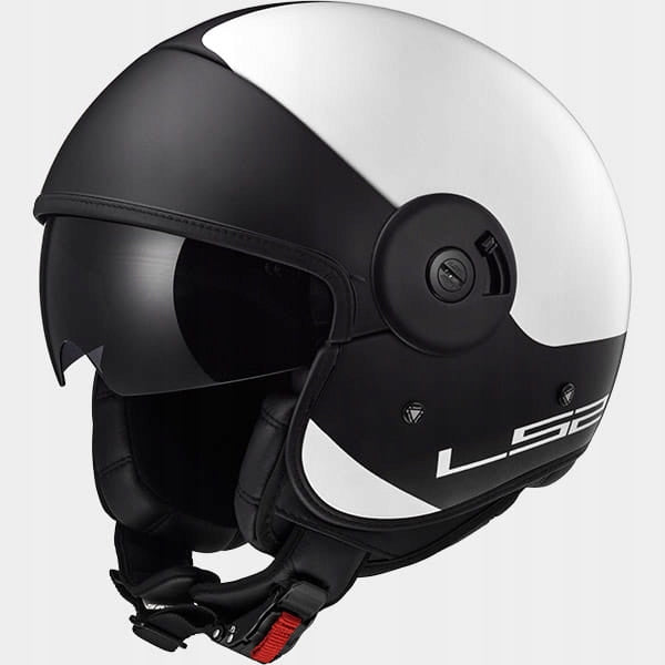 Motorcycle Helmet LS2 OF597 Convertible White Black S Manufacturer's catalog number AK07753