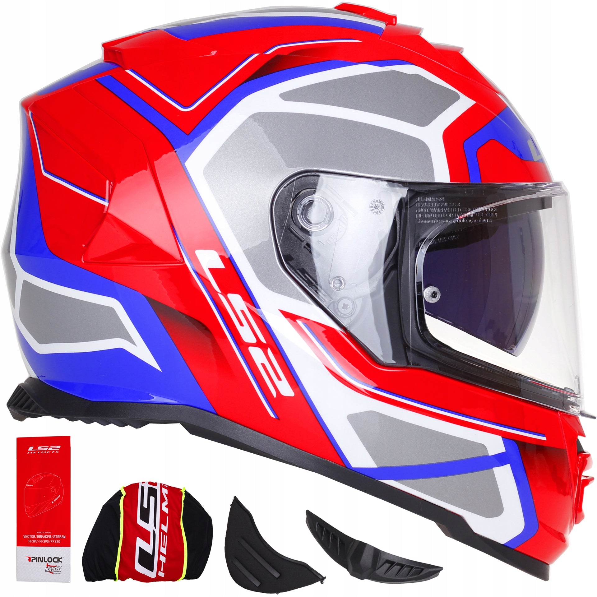 Motorcycle Helmet LS2 | STORM FASTER red blue | Integral Helmet | FF800 EAN (GTIN) 6934432857939