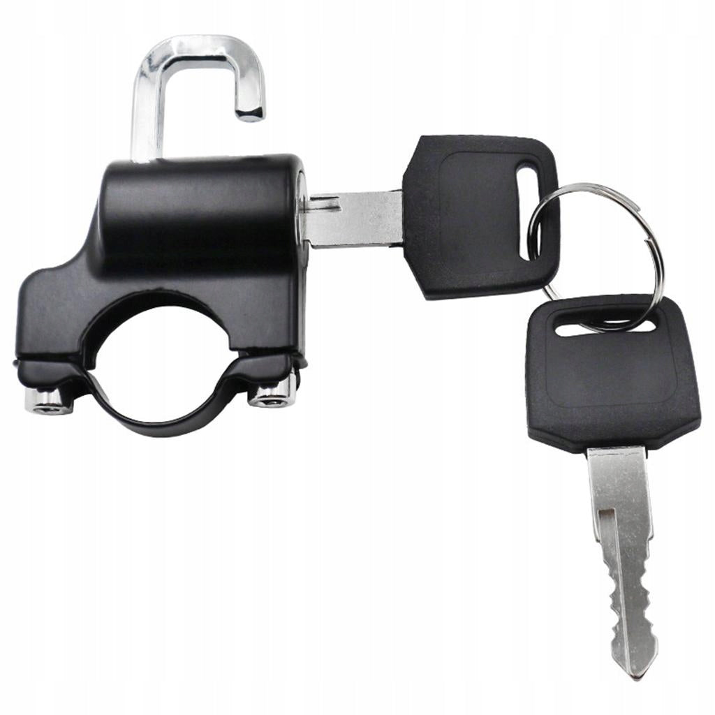Motorcycle Helmet Lock Universal Sleek Tough 22 28mm Theft Security