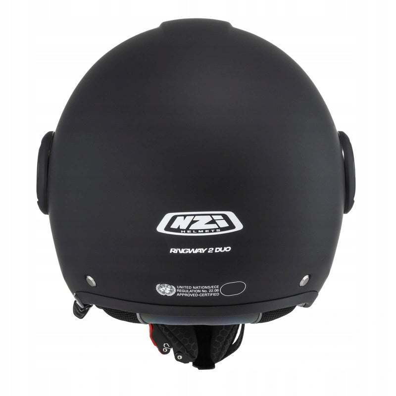 Motorcycle Helmet NZI Ringway 2 Duo Matt Black Blenda R22.06 Jet Size M