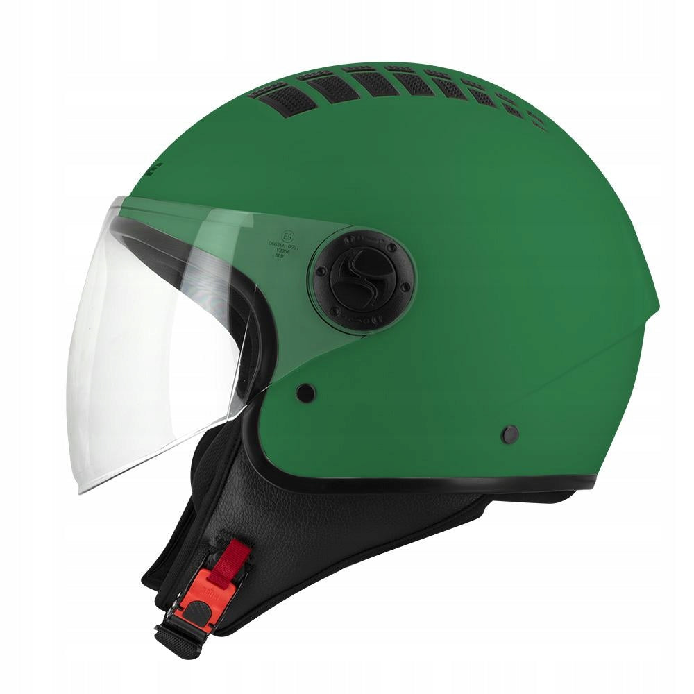 Motorcycle Helmet Open OSONE Jet Citizen City ECE 22-06 Green Mat XS Packaging status original