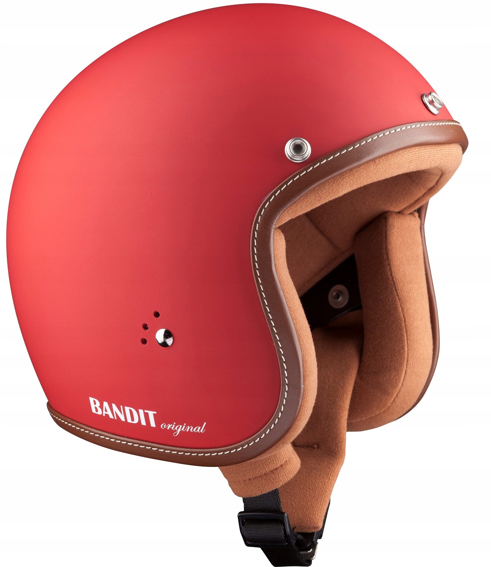 Motorcycle Helmet Open Red Jet Bandit Premium Dull Red Size S