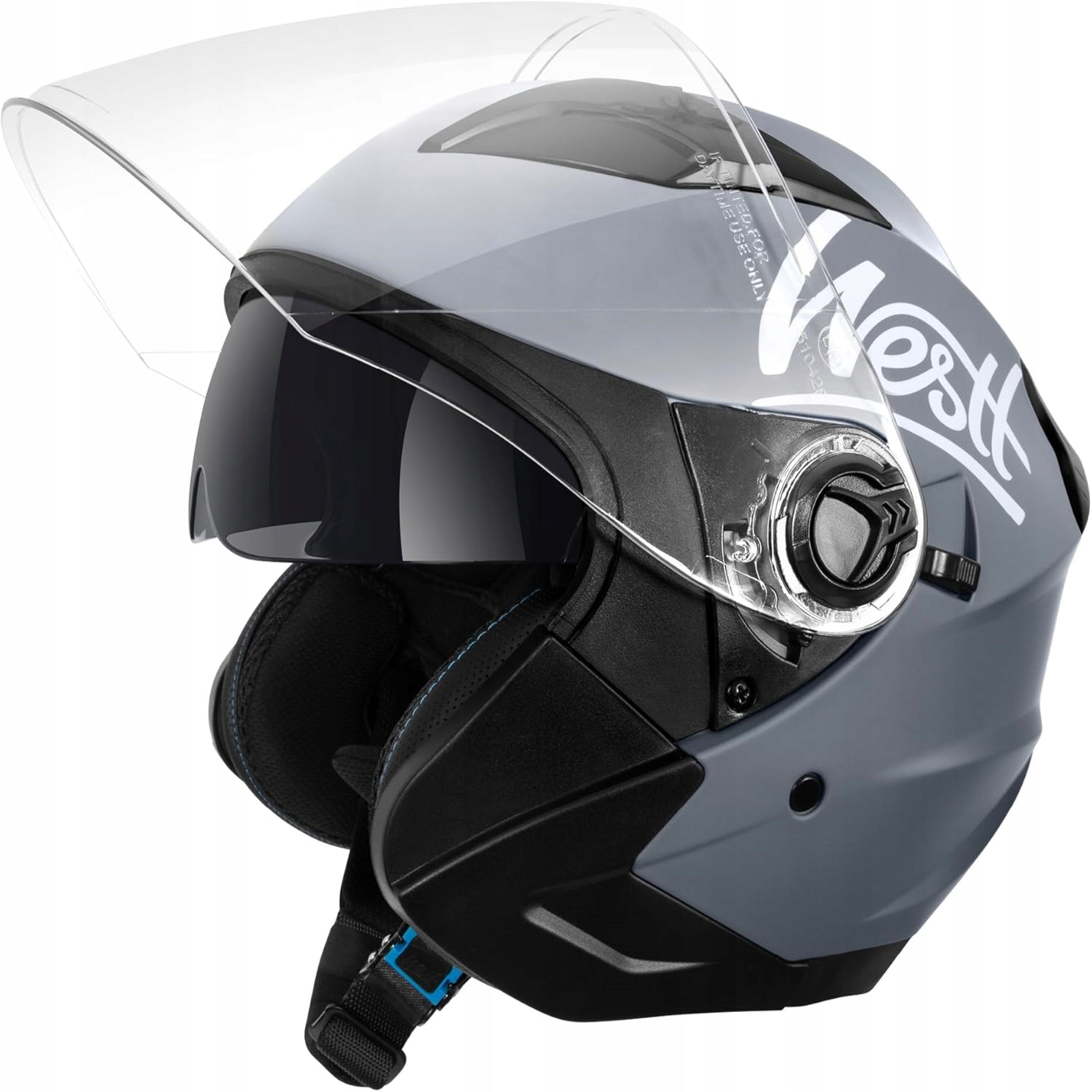 Motorcycle Helmet Open Viewfinder Sunscreen Blend Matte M WESTT Jet