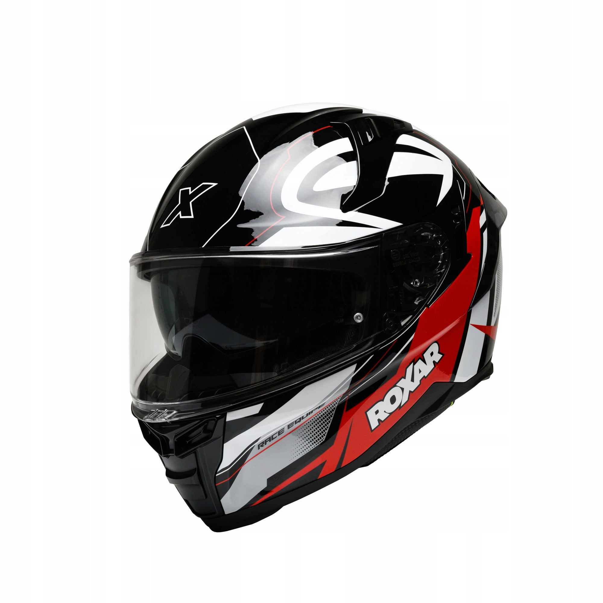 Motorcycle Helmet ROXAR BAYAMO EVO RACE Black/ white/ red 2XL Manufacturer Roxar