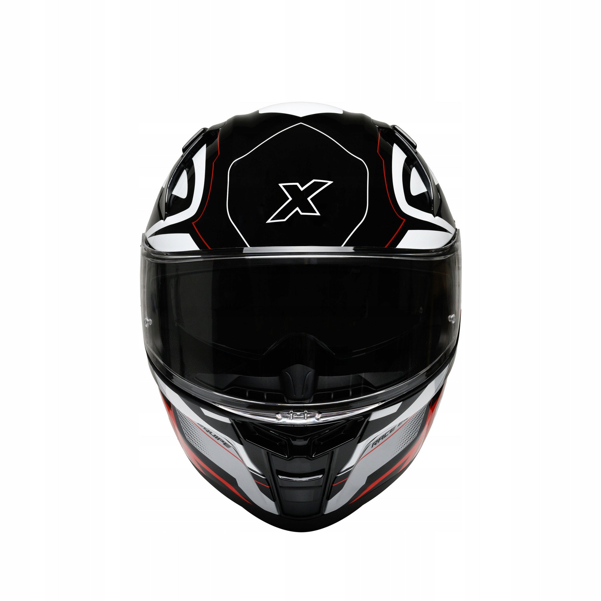 Motorcycle Helmet ROXAR BAYAMO EVO RACE Black/ white/ red 2XL Size 2XL/3XL