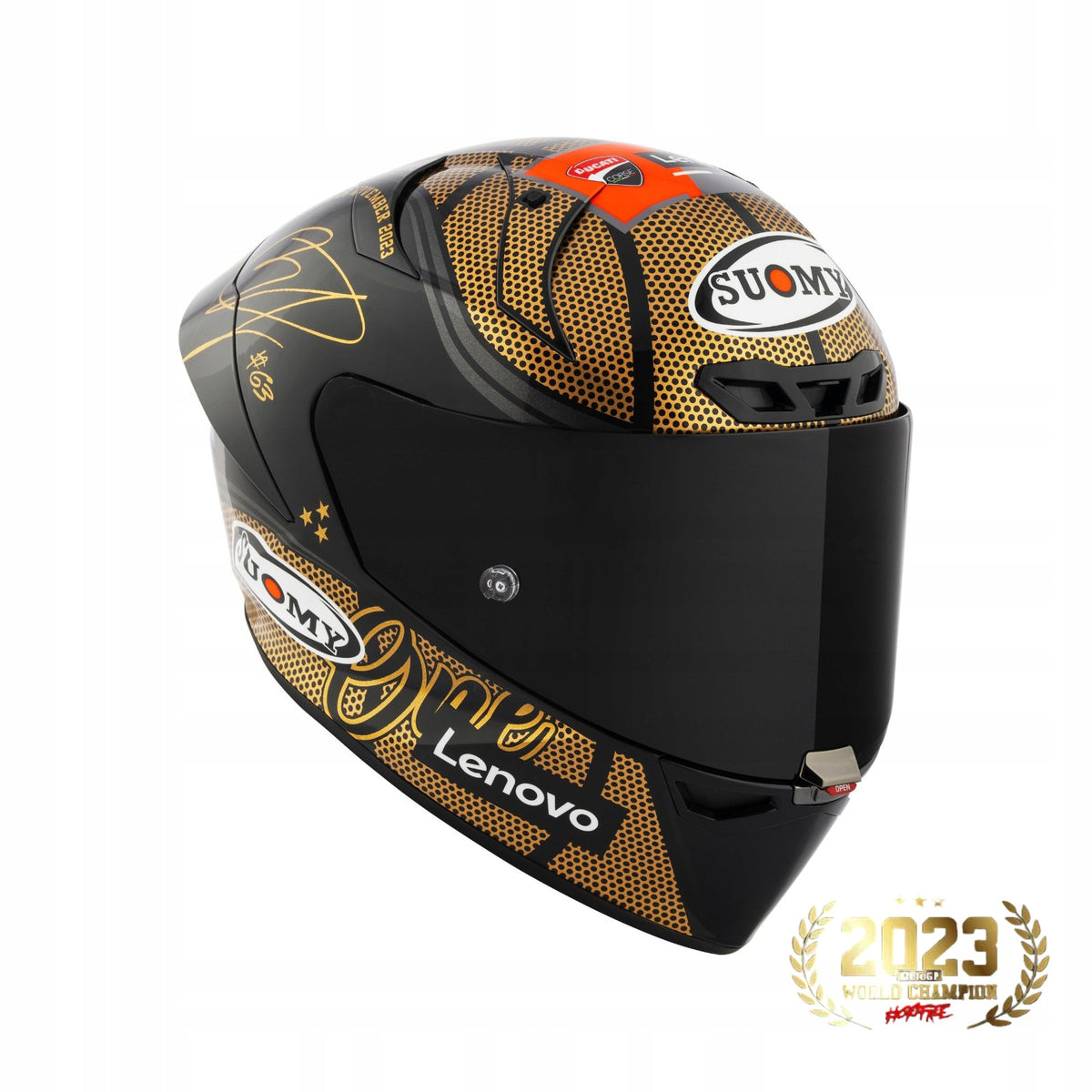 Motorcycle Helmet SUOMY S1-XR GP PECCO WORLD CHAMPION 2023 GOLD LIMITED L EAN (GTIN) 8020838372263