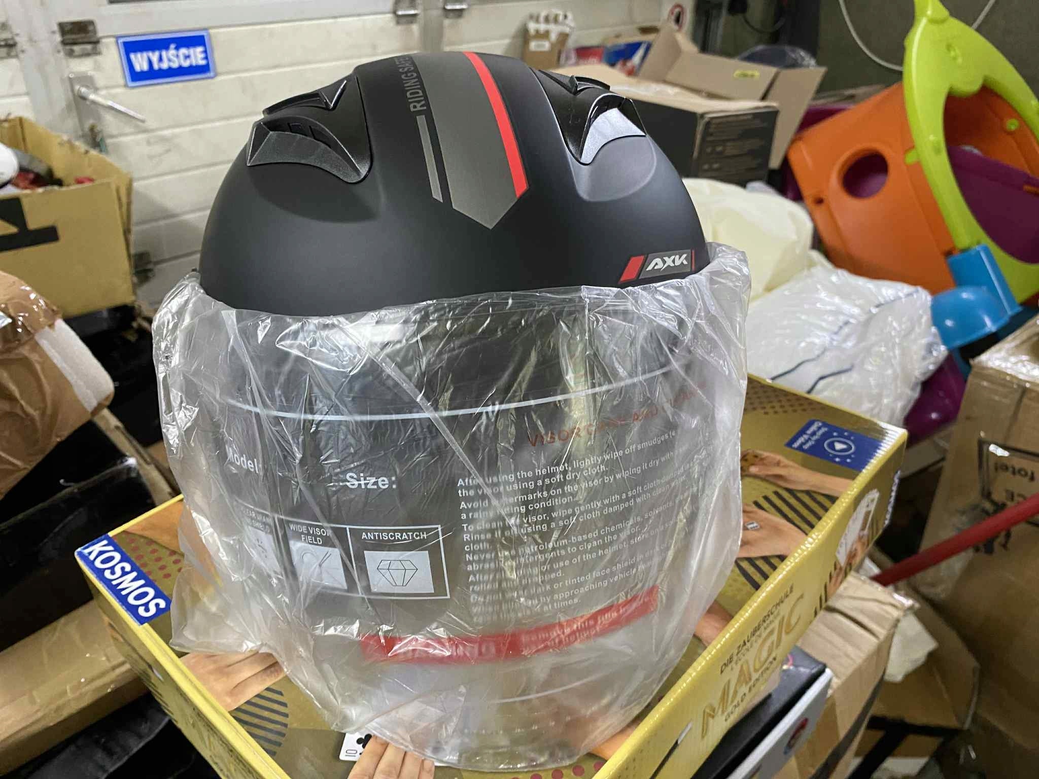 Motorcycle Helmet Scooter AXK Matte Medium M UNISEX New Size XL