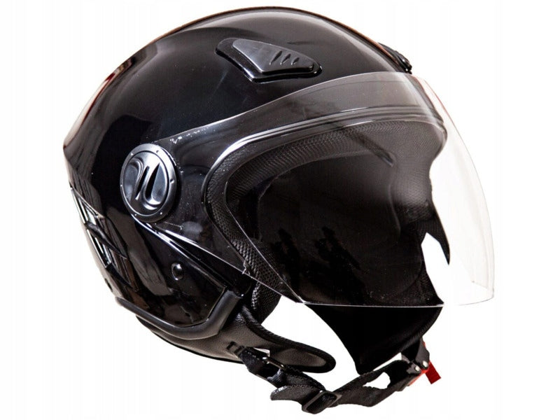 Motorcycle Helmet TORQ TORQ-202 Black Gloss (Size XS)