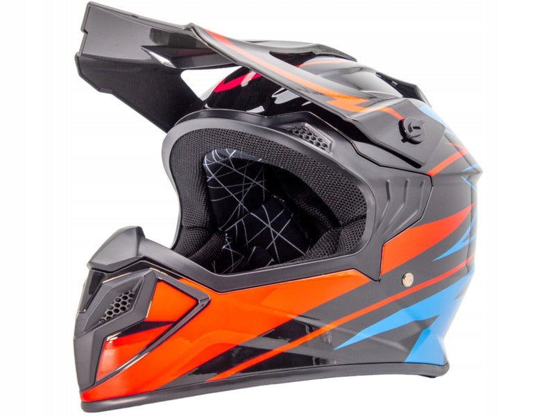 Motorcycle Helmet TORQ TORQ-911 Black-blue (Size M)