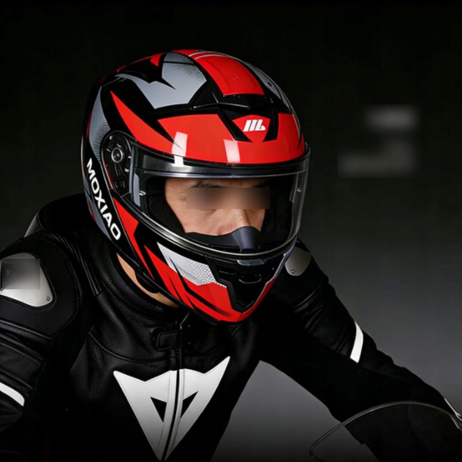 Motorcycle Helmet with Dual Visor DOT Certified for Touring, Commuters L Packaging status original