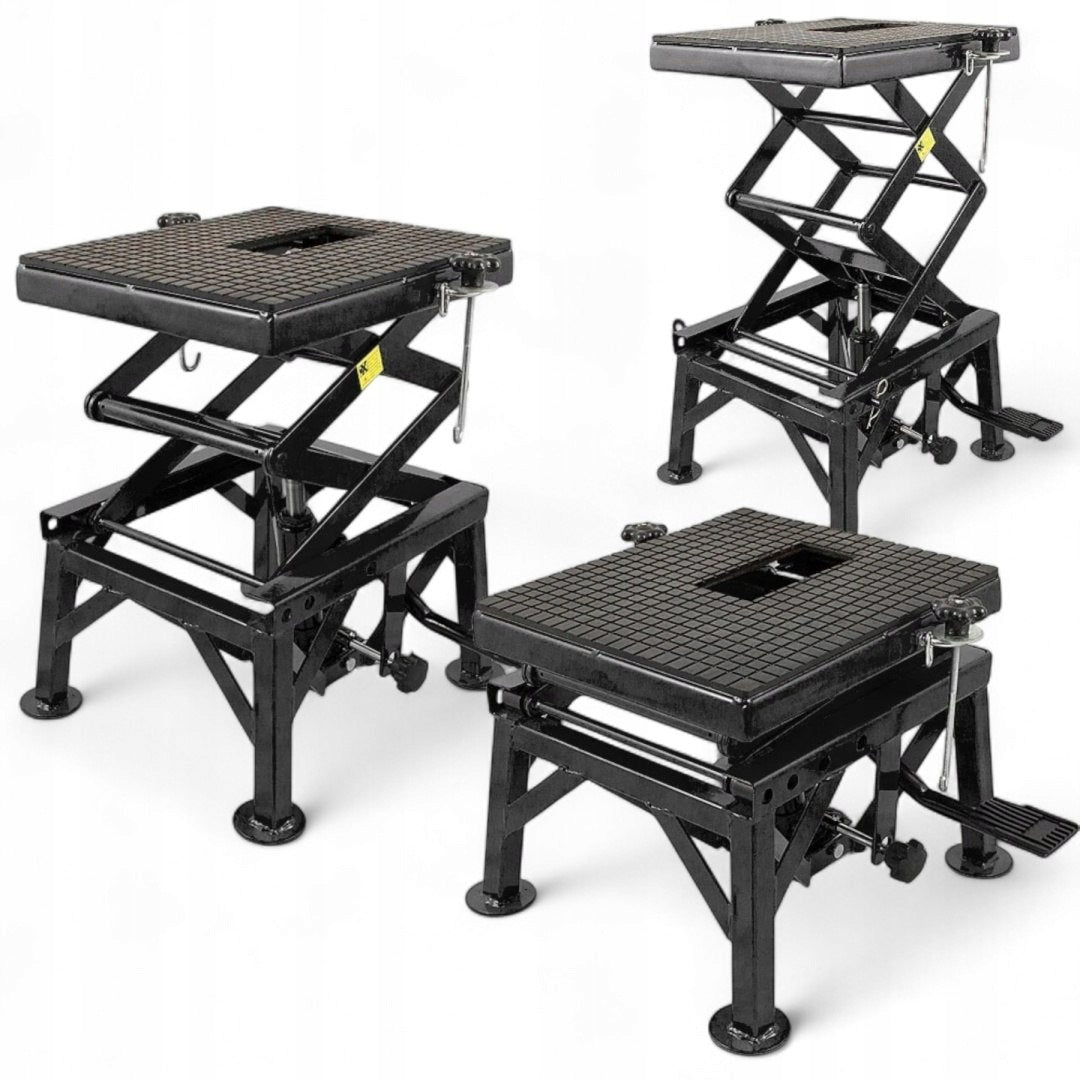 Motorcycle Hydraulic Lift 135 kg 35-87 cm with Rubberized Platform