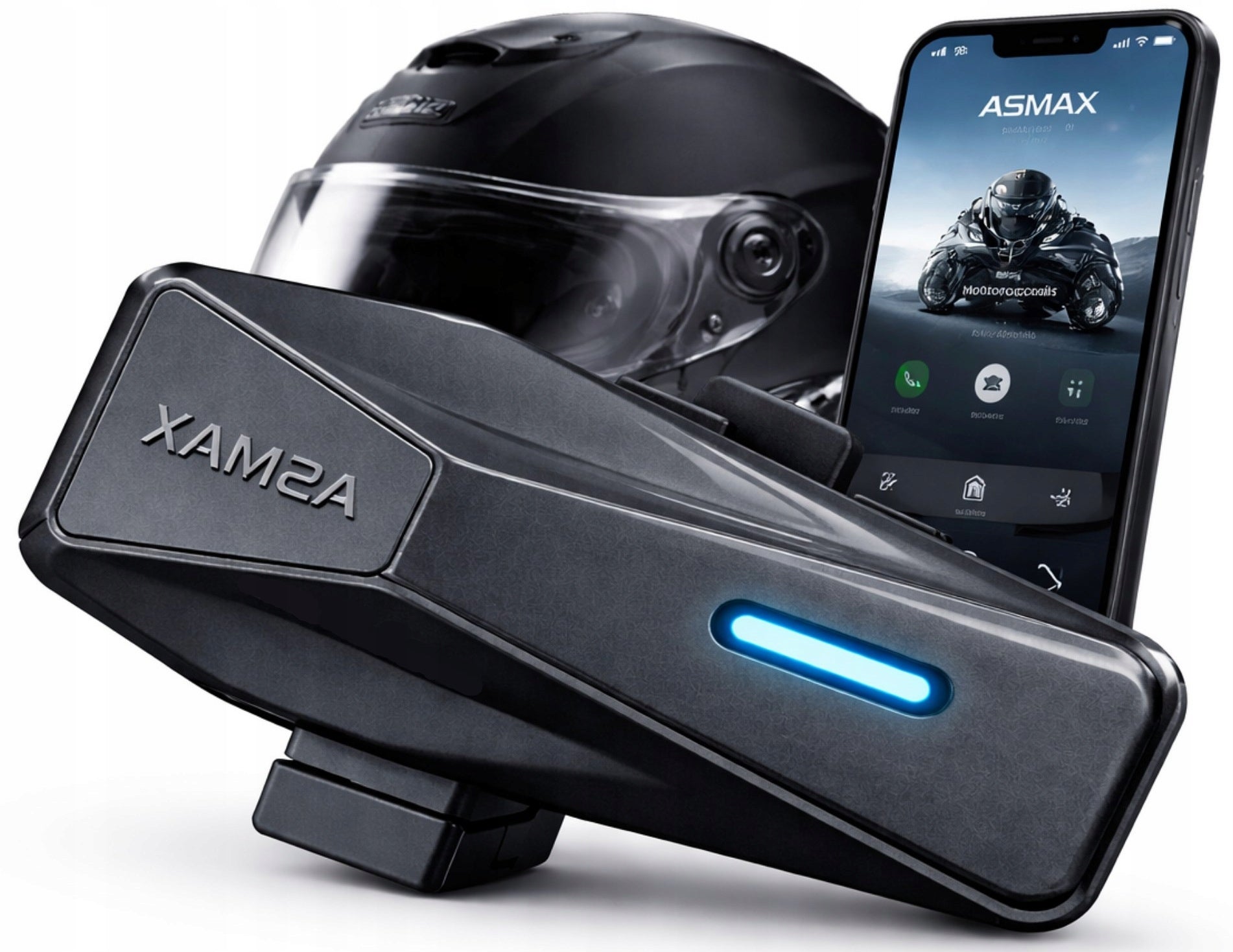Motorcycle Intercom Mesh Bluetooth 5.4 for helmet 8 people ANC 160km/h to 8km
